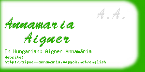 annamaria aigner business card