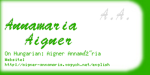 annamaria aigner business card